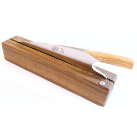 Güde THE KNIFE Stojan na nože z olivového + uzeného dubu